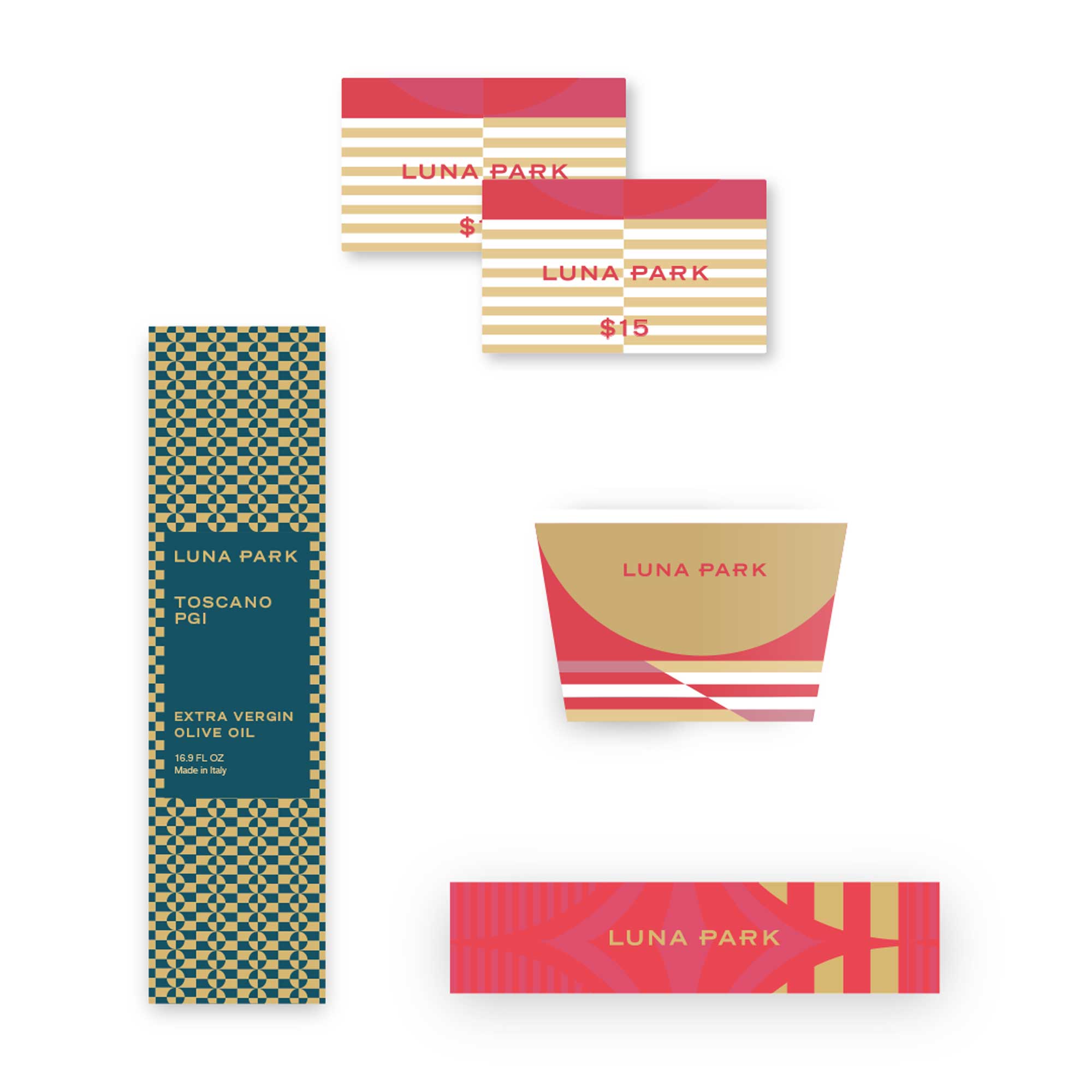 Branding and visual identity for the Luna Park is a Food Hall in Miami, USA by 15:03 design, Ksenia Smirnova