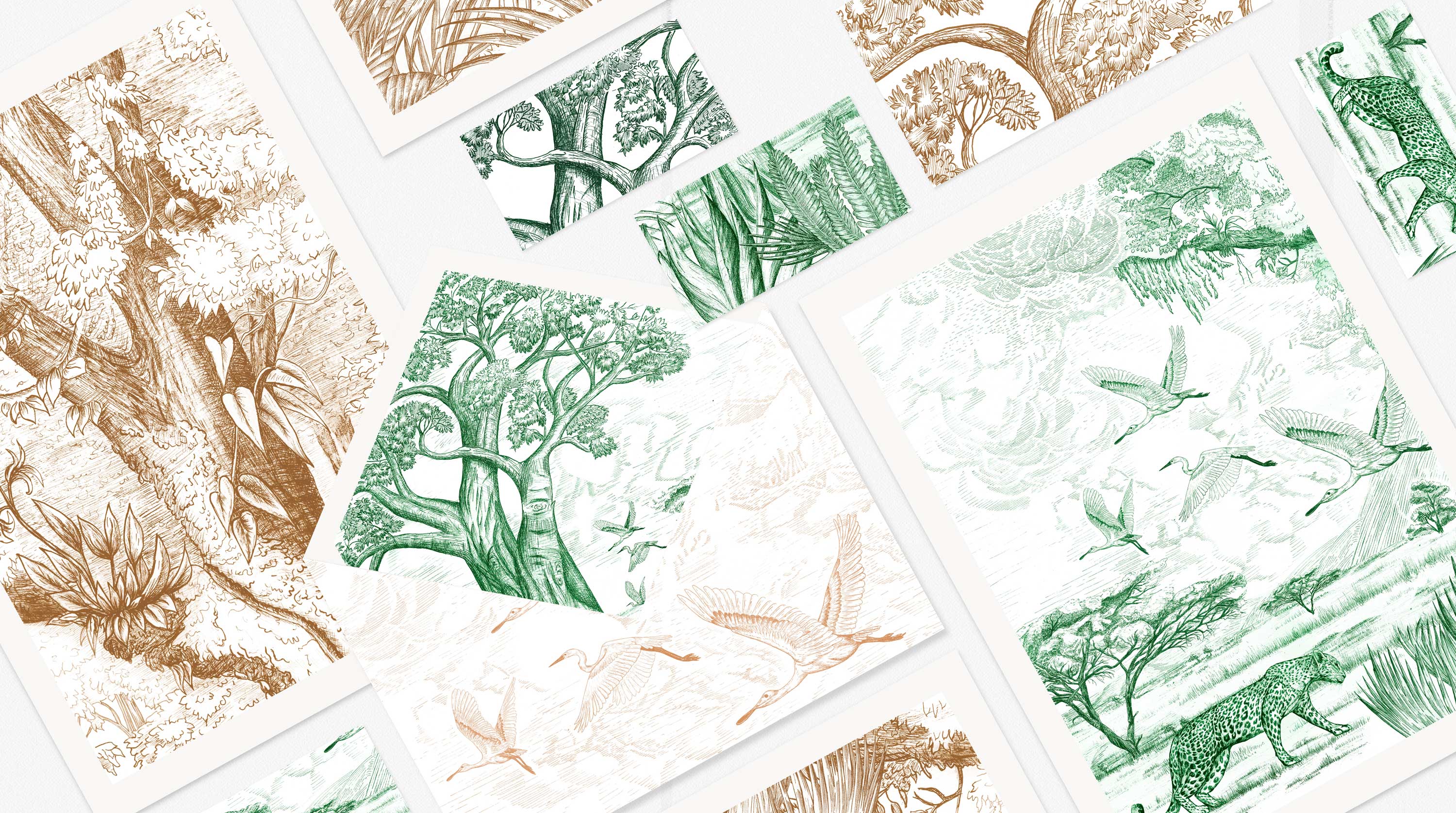 Illustration, africa illustration, jewellery visual identity