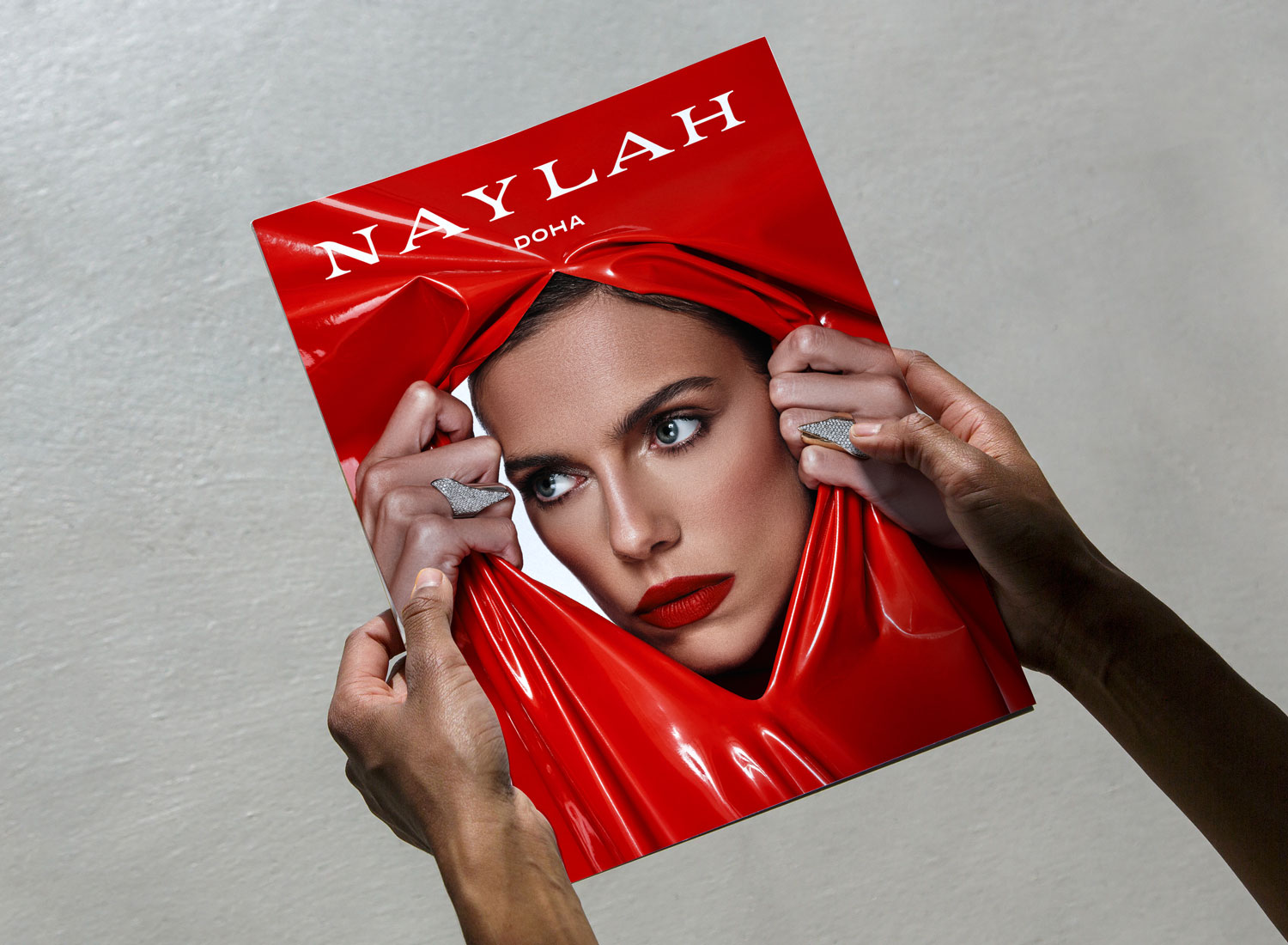 Naylah Jewellery branding, instagram design, logo design, creative direction in Qatar