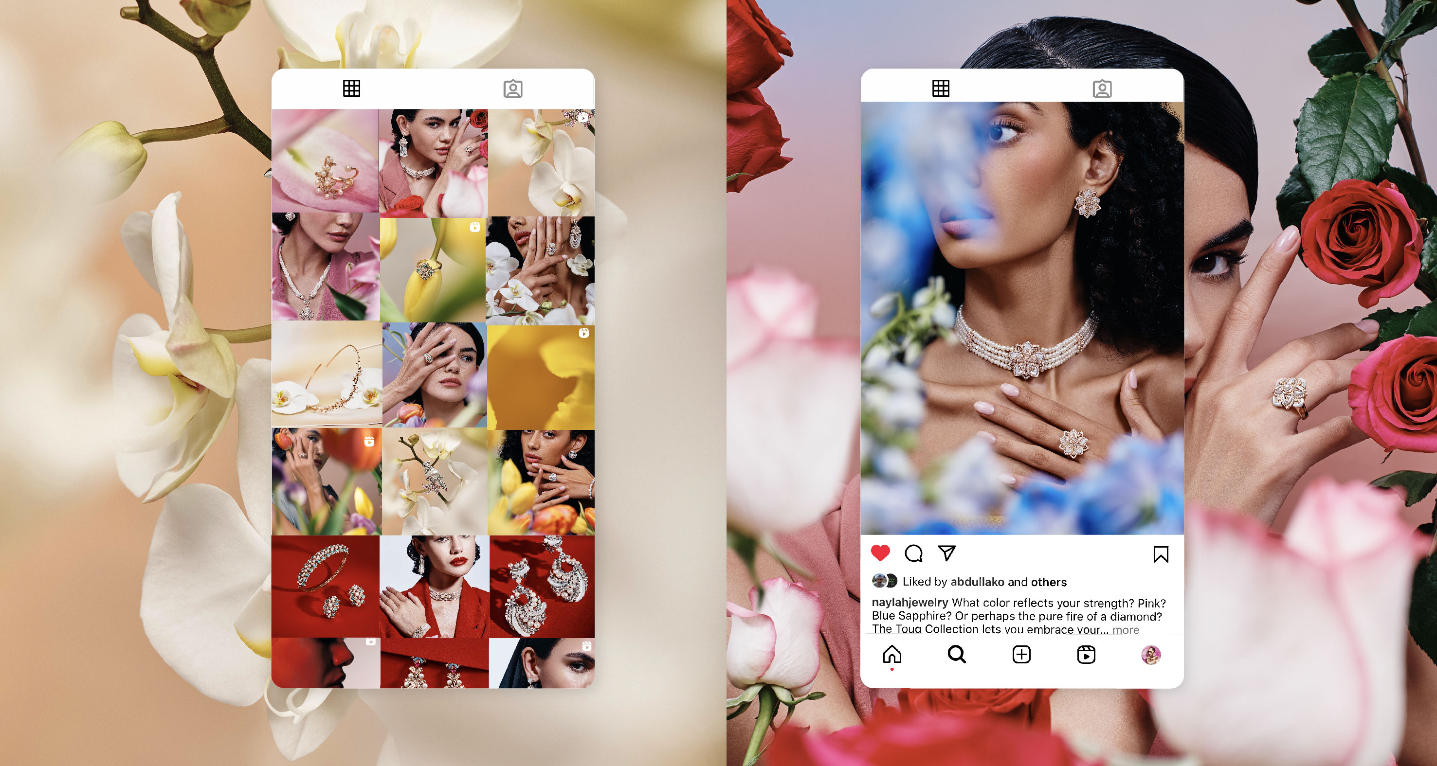 Branding for Al Mahmood Pearls, Instagram Visual Identity, Creative direction, Bahrain, GCC, jewellery photoshoot
